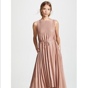 SOLD Vince Pleated Dress in Dusty Rose